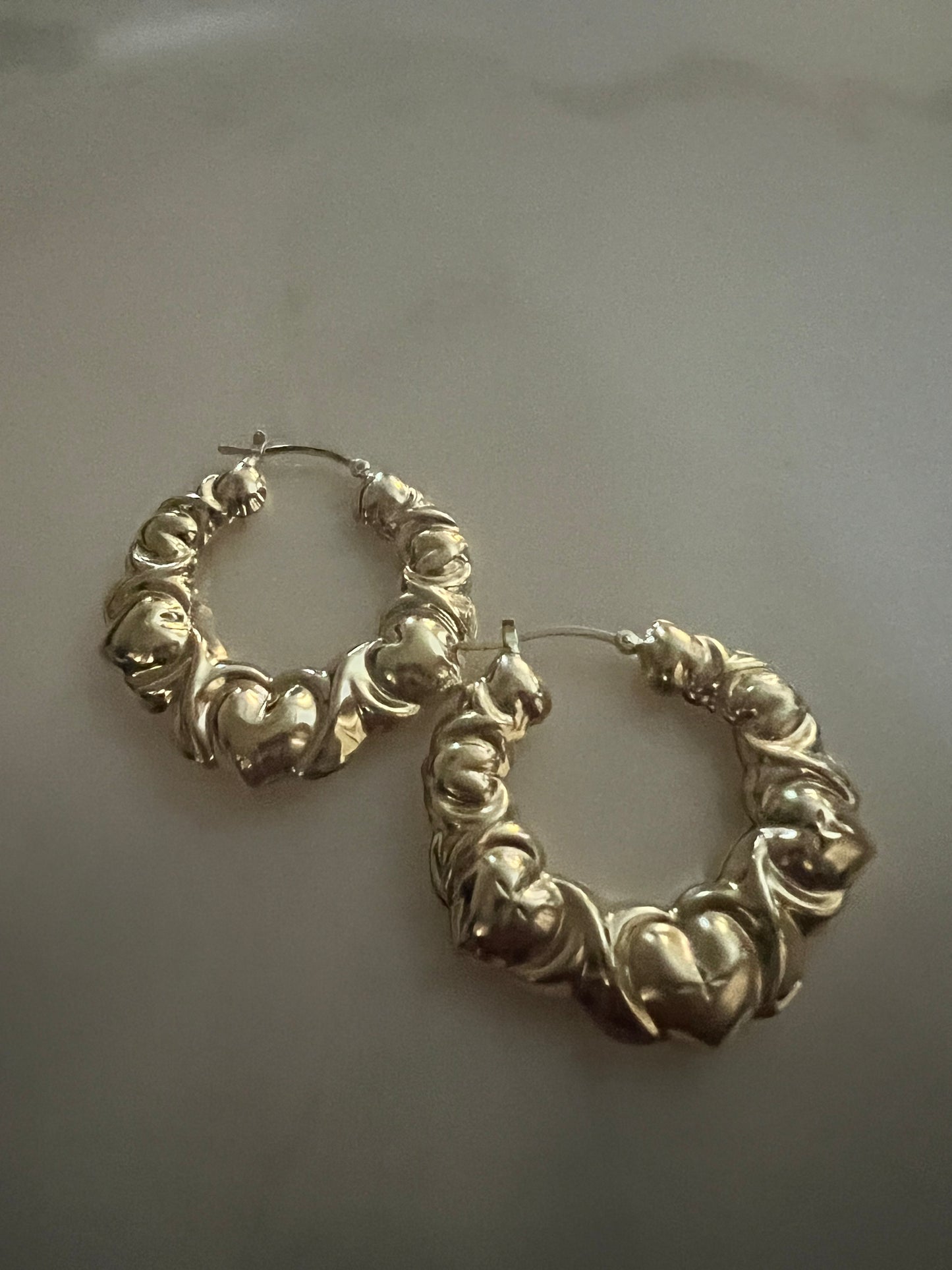 Puffy Gold Filled Hoops