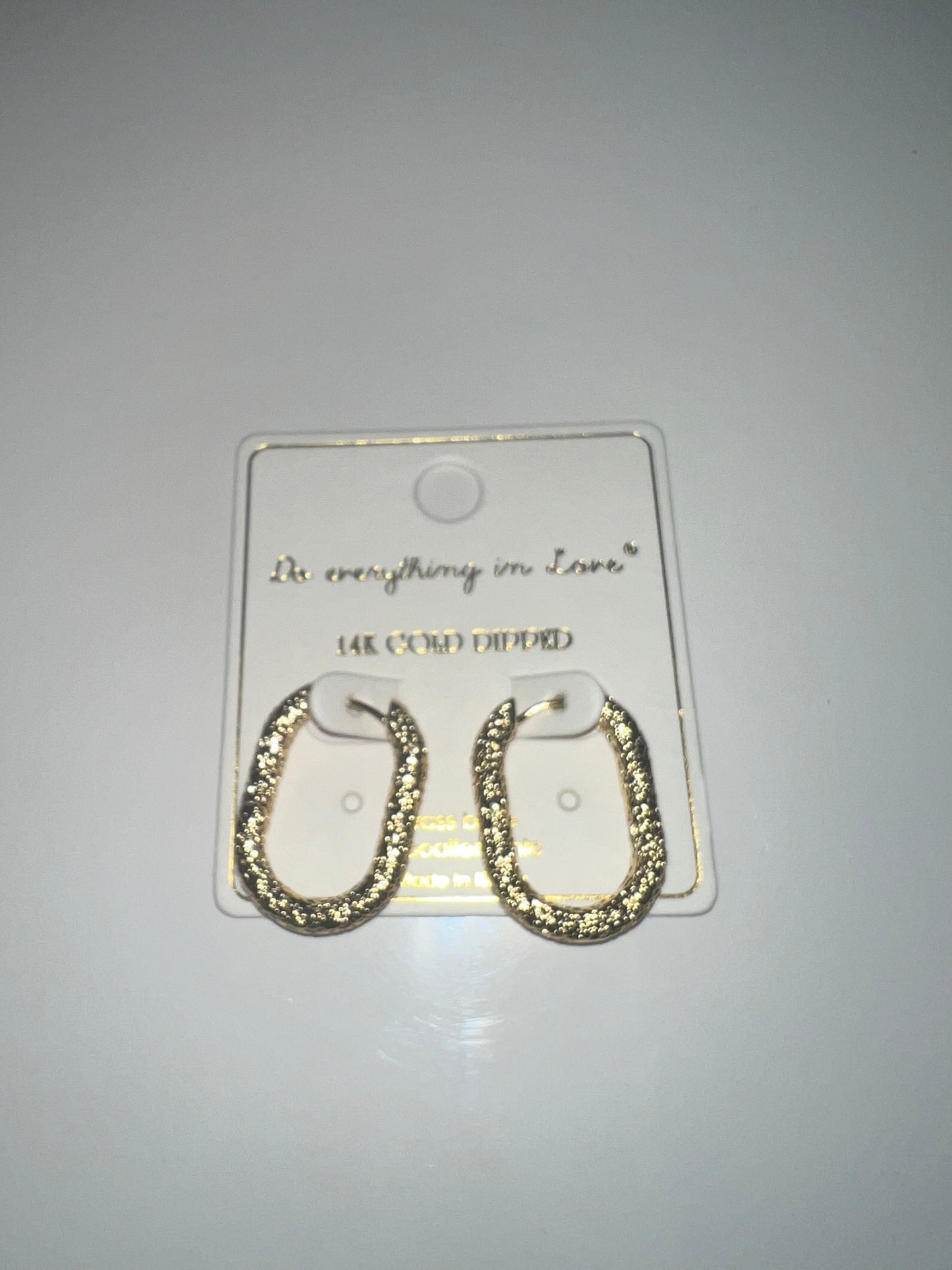 Textured 14kt Gold Dipped Earrings