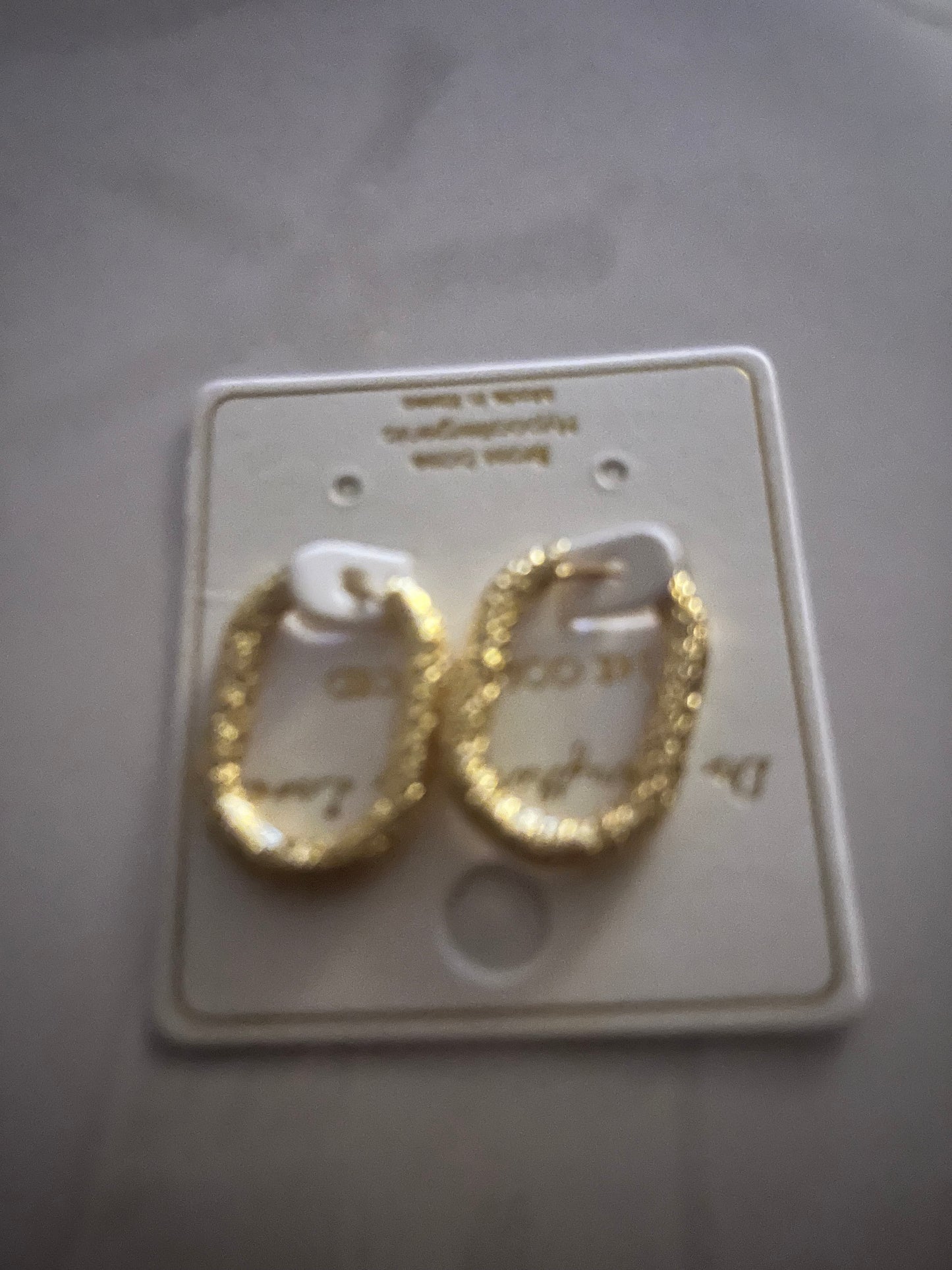 Textured 14kt Gold Dipped Earrings