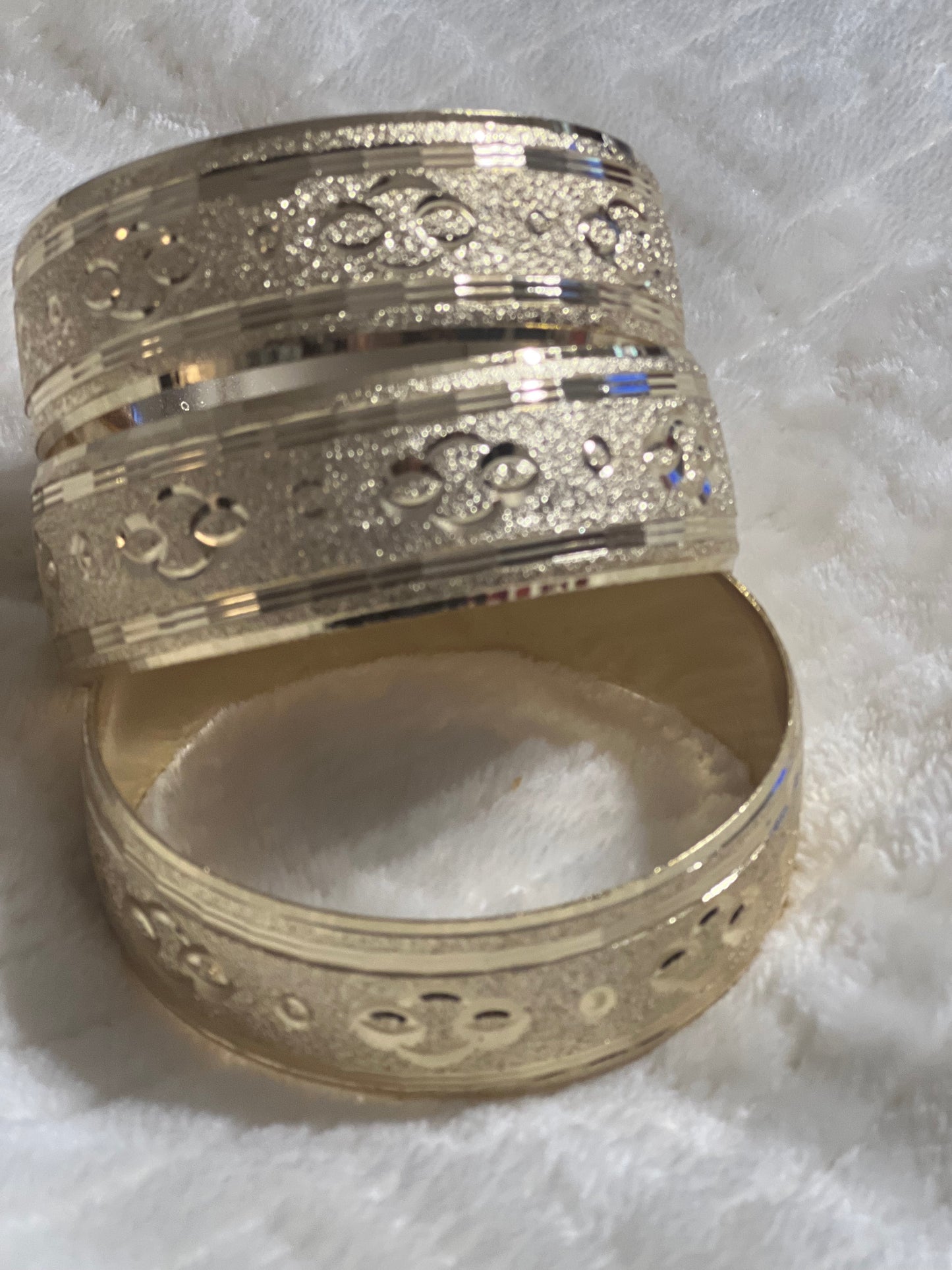 Infinity Gold Filled Wide Bangle Size 7