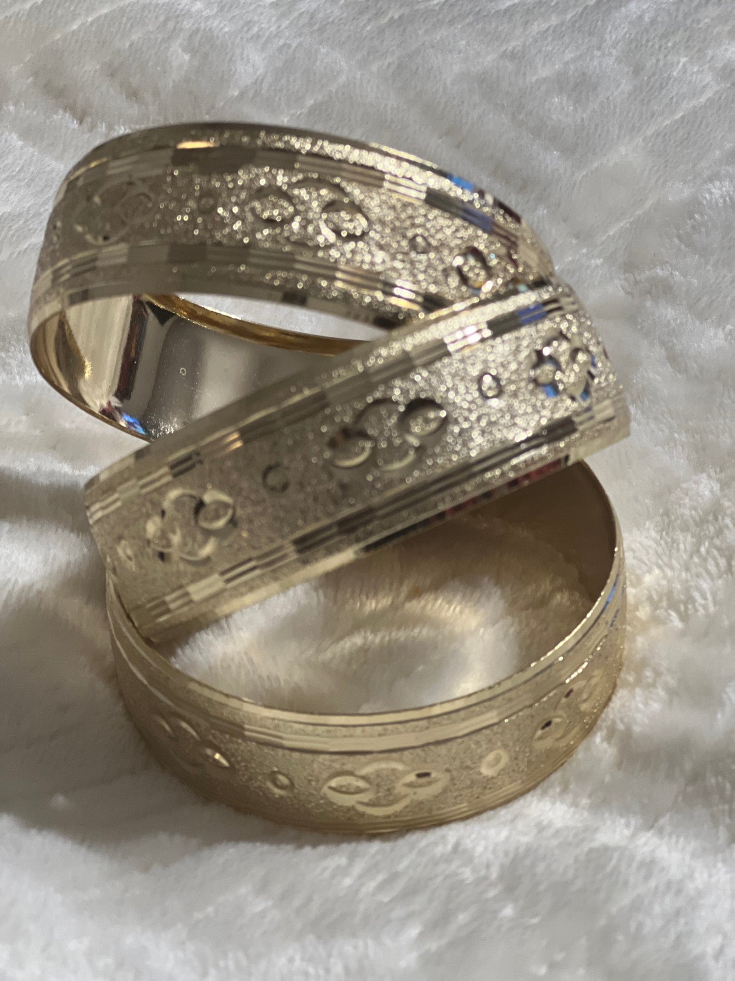 Infinity Gold Filled Wide Bangle Size 7