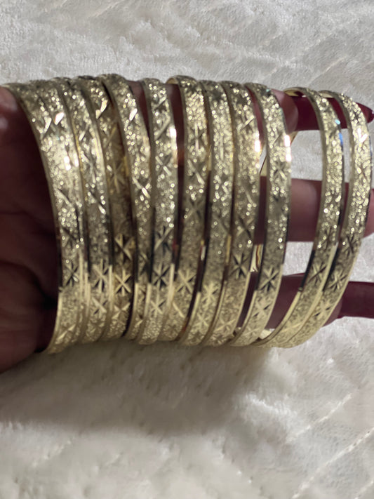Shining Star Gold Filled Bangle Size 7