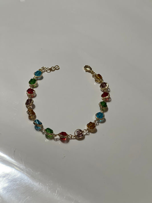 Starburst Gold Filled Bracelet Size 7